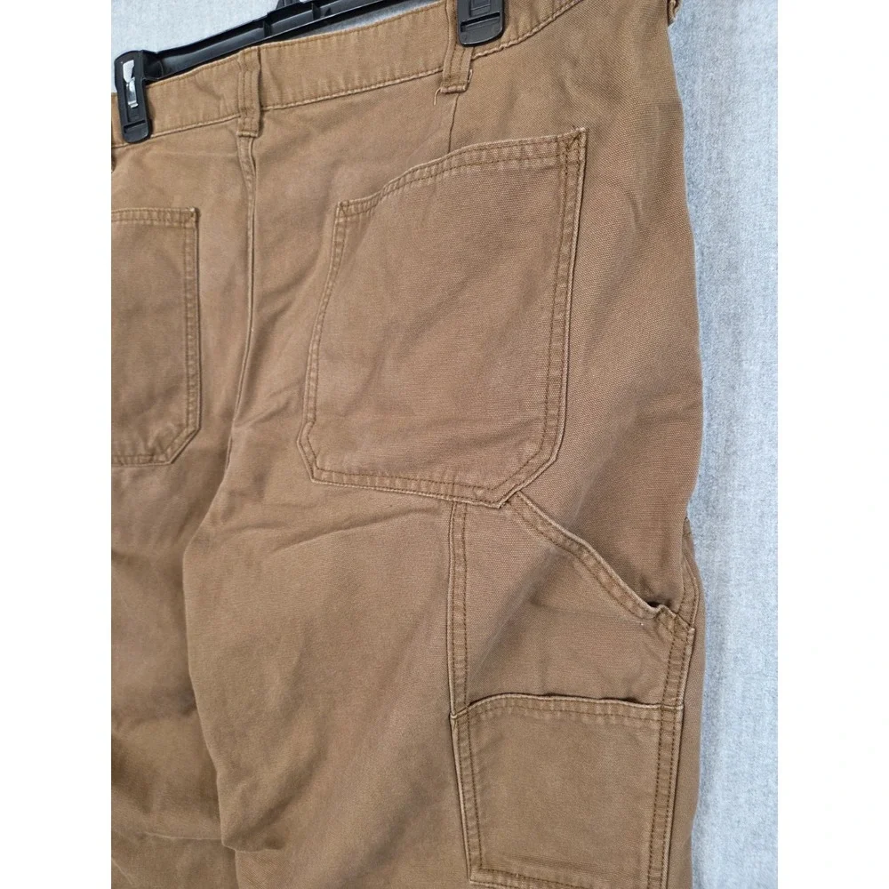 Gap Double Knee‎ Cargo Pants Men's 40x32 Carpenter Brown Cotton Canvas Straight